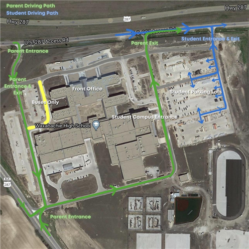 aerial map of campus